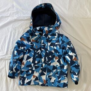 Geometric Blue Kids Jacket